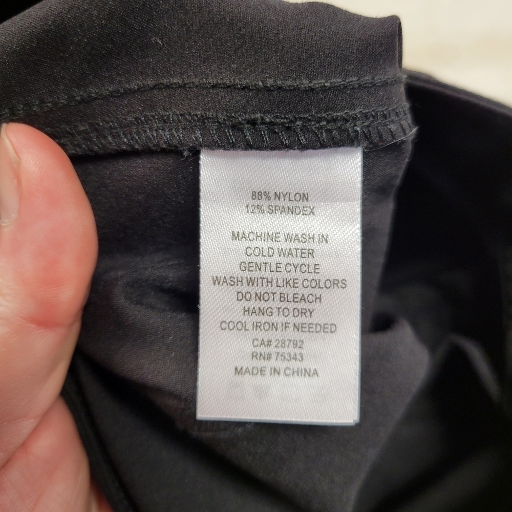 House of Harlow 1960 Stretch High Waist Straight Leg Ankle Pants Black Size 10 - Picture 8 of 8
